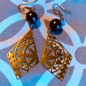 Hawaiian Tiare Tribal earrings